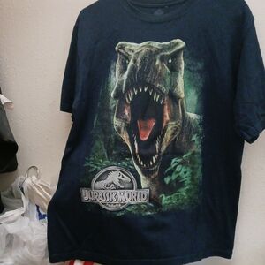 Jurassic World UNISEX   Tshirt Blue SZ M Great Conditions